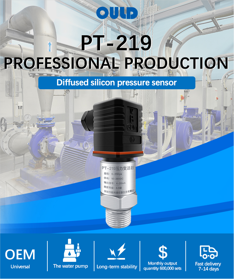  pt-219 Low Pressure Sensor Stainless Steel Sensor 3 