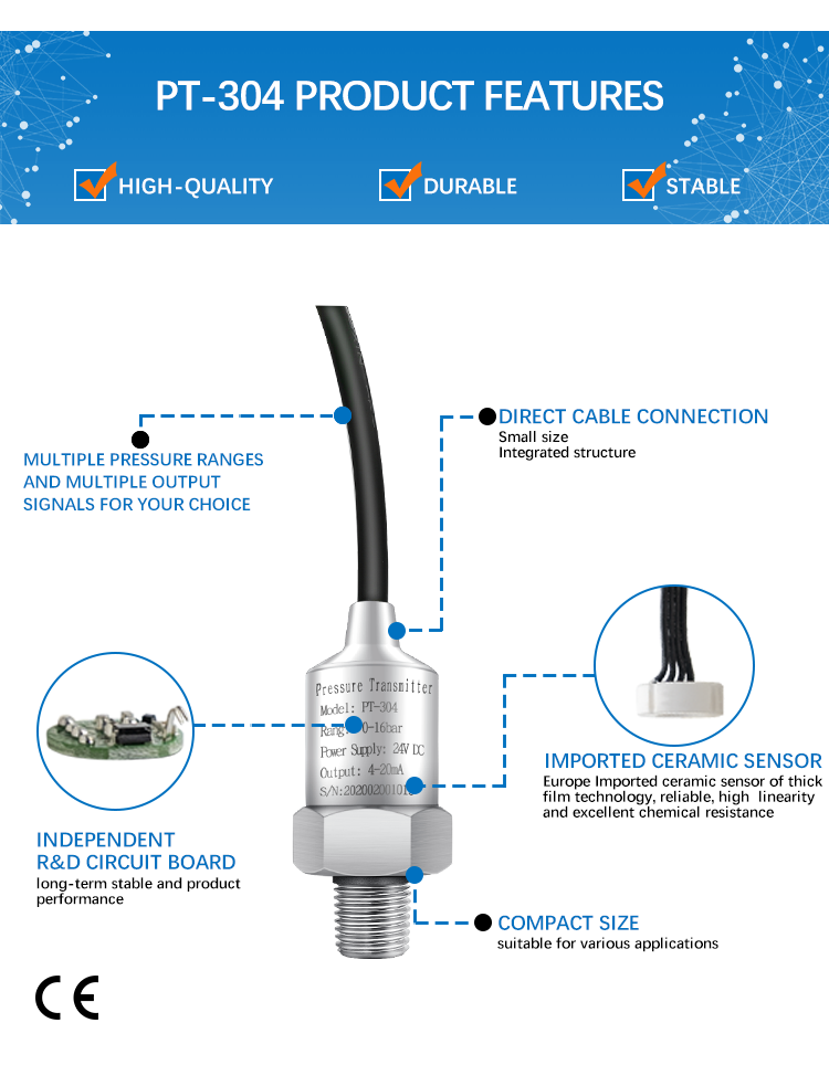PT-304 piezoresistive Pressure sensor 22