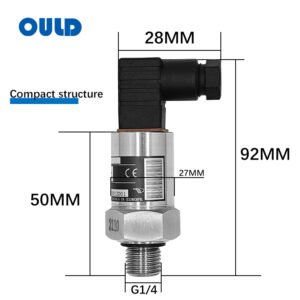 PT-307 Compact Pressure Sensor with Hirschmann GDS307 Plug (High-Temp / Fast Response / CE Certified)