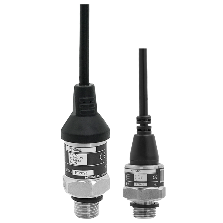PT-505 Pressure Transmitter | IP68 Overmolded Waterproof Sensor with Vented Cable