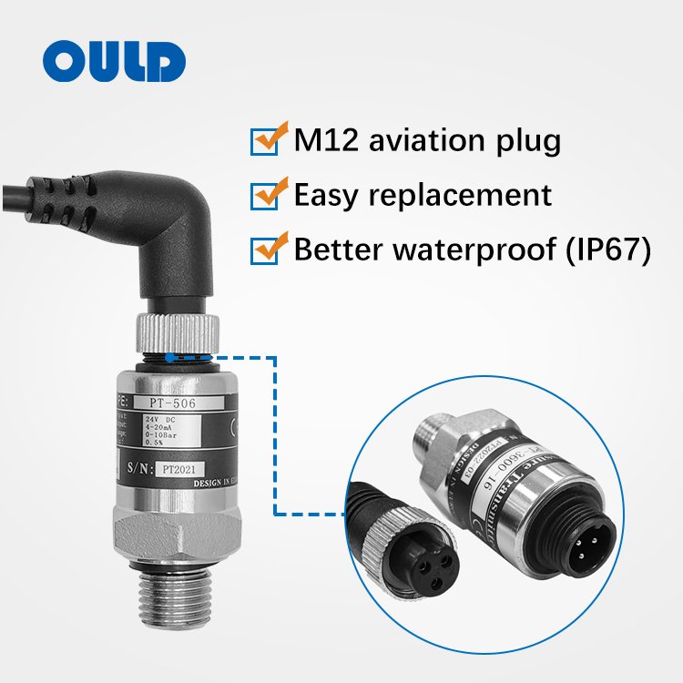 PT-506 Water Pressure Transmitter | Integrated Molded Plug & AEC-Q100 Chip Anti-Water Hammer Sensor